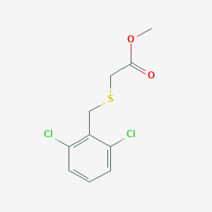 molecular formula C10H10Cl2O2S B046072 Methyl 2-[(2,6-dichlorobenzyl)thio]acetate CAS No. 118608-90-5