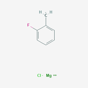 molecular formula C7H6ClFMg B046075 Magnesium, chloro[(2-fluorophenyl)methyl]- CAS No. 120608-58-4