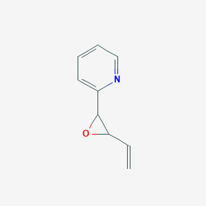 molecular formula C9H9NO B046080 2-(3-Vinyl-2-oxiranyl)pyridine CAS No. 119883-70-4