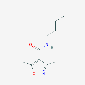 molecular formula C10H16N2O2 B4608564 N-butyl-3,5-dimethyl-4-isoxazolecarboxamide 