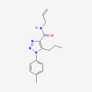 molecular formula C16H20N4O B4608715 N-allyl-1-(4-methylphenyl)-5-propyl-1H-1,2,3-triazole-4-carboxamide 