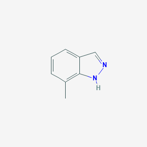 molecular formula C8H8N2 B046088 7-methyl-1H-indazole CAS No. 3176-66-7