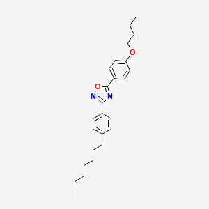 molecular formula C25H32N2O2 B4609258 5-(4-butoxyphenyl)-3-(4-heptylphenyl)-1,2,4-oxadiazole 