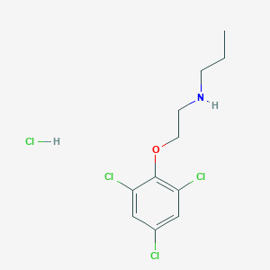molecular formula C11H15Cl4NO B046093 N-(2-(2,4,6-Trichlorophenoxy)ethyl)propan-1-amine hydrochloride CAS No. 551952-55-7