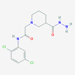 molecular formula C14H18Cl2N4O2 B4609381 N-(2,5-dichlorophenyl)-2-[3-(hydrazinylcarbonyl)piperidin-1-yl]acetamide 