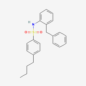 molecular formula C23H25NO2S B4609627 N-(2-BENZYLPHENYL)-4-BUTYLBENZENE-1-SULFONAMIDE 