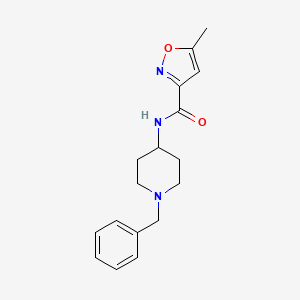 molecular formula C17H21N3O2 B4609814 N-(1-benzylpiperidin-4-yl)-5-methyl-1,2-oxazole-3-carboxamide 