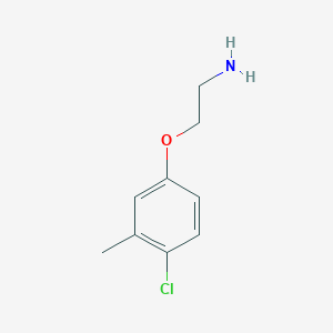molecular formula C9H12ClNO B046101 2-(4-氯-3-甲基苯氧基)-乙胺 CAS No. 6487-87-2