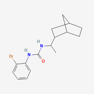 molecular formula C16H21BrN2O B4610754 1-[1-(Bicyclo[2.2.1]hept-2-yl)ethyl]-3-(2-bromophenyl)urea 