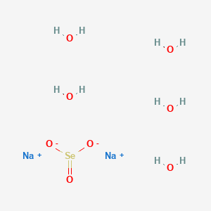 molecular formula H10Na2O8Se B046108 Sodium selenite pentahydrate CAS No. 26970-82-1