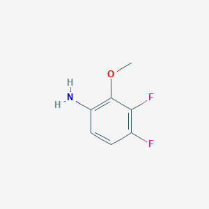 molecular formula C7H7F2NO B046109 3,4-Difluoro-2-methoxyaniline CAS No. 114076-35-6