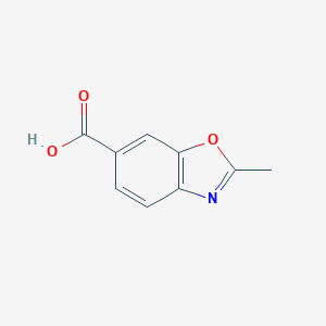 molecular formula C9H7NO3 B046111 2-Methyl-1,3-benzoxazole-6-carboxylic acid CAS No. 13452-14-7