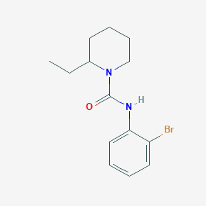 molecular formula C14H19BrN2O B4611225 N-(2-bromophenyl)-2-ethylpiperidine-1-carboxamide 