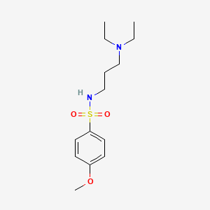 molecular formula C14H24N2O3S B4611286 N-[3-(diethylamino)propyl]-4-methoxybenzenesulfonamide CAS No. 65248-94-4