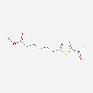 molecular formula C13H18O3S B4611875 Methyl 6-(5-acetylthiophen-2-yl)hexanoate 