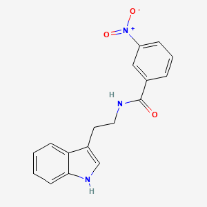molecular formula C17H15N3O3 B4612136 N-[2-(1H-indol-3-yl)ethyl]-3-nitrobenzamide 