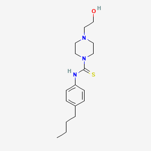 molecular formula C17H27N3OS B4612200 N-(4-butylphenyl)-4-(2-hydroxyethyl)piperazine-1-carbothioamide 