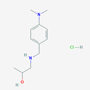 molecular formula C12H21ClN2O B4612345 1-[[4-(Dimethylamino)phenyl]methylamino]propan-2-ol;hydrochloride 