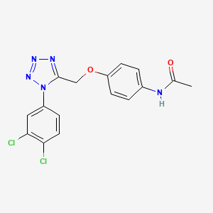 molecular formula C16H13Cl2N5O2 B4612421 N-(4-{[1-(3,4-dichlorophenyl)-1,2,3,4-tetraazol-5-yl]methoxy}phenyl)acetamide 
