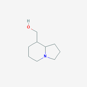 molecular formula C9H17NO B046125 (八氢-吲哚并嗪-8-基)-甲醇 CAS No. 111975-29-2