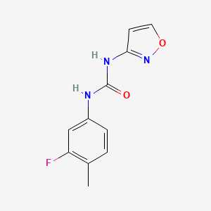 molecular formula C11H10FN3O2 B4612535 N-(3-FLUORO-4-METHYLPHENYL)-N'-(3-ISOXAZOLYL)UREA 