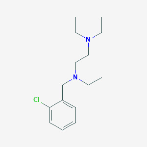 molecular formula C15H25ClN2 B4613004 N'-[(2-chlorophenyl)methyl]-N,N,N'-triethylethane-1,2-diamine 