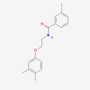 molecular formula C17H18INO2 B4613019 N-[2-(3,4-dimethylphenoxy)ethyl]-3-iodobenzamide 