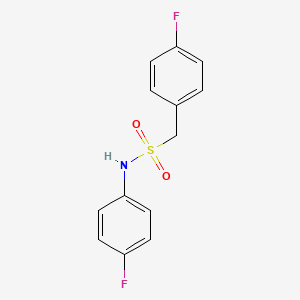 molecular formula C13H11F2NO2S B4613046 N,1-bis(4-fluorophenyl)methanesulfonamide 