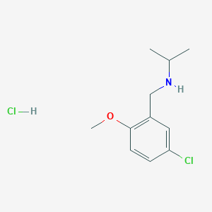 molecular formula C11H17Cl2NO B4613071 N-(5-chloro-2-methoxybenzyl)propan-2-amine hydrochloride 