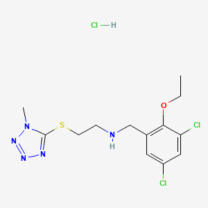molecular formula C13H18Cl3N5OS B4613119 N-[(3,5-dichloro-2-ethoxyphenyl)methyl]-2-(1-methyltetrazol-5-yl)sulfanylethanamine;hydrochloride 