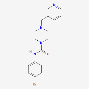 molecular formula C17H19BrN4O B4613280 N-(4-BROMOPHENYL)-4-[(PYRIDIN-3-YL)METHYL]PIPERAZINE-1-CARBOXAMIDE 