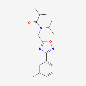 molecular formula C17H23N3O2 B4613303 2-methyl-N-{[3-(3-methylphenyl)-1,2,4-oxadiazol-5-yl]methyl}-N-(propan-2-yl)propanamide CAS No. 915924-72-0