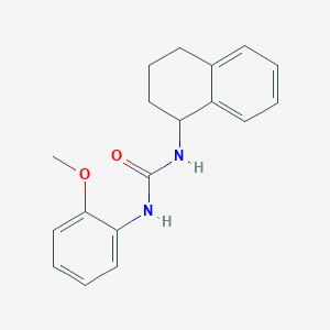 molecular formula C18H20N2O2 B4613345 N-(2-methoxyphenyl)-N'-(1,2,3,4-tetrahydro-1-naphthalenyl)urea 