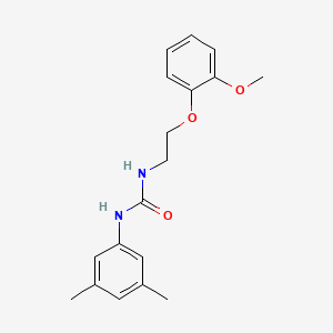 molecular formula C18H22N2O3 B4613372 N-(3,5-dimethylphenyl)-N'-[2-(2-methoxyphenoxy)ethyl]urea 