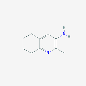 molecular formula C10H14N2 B046135 2-Methyl-5,6,7,8-tetrahydroquinolin-3-amine CAS No. 113738-00-4
