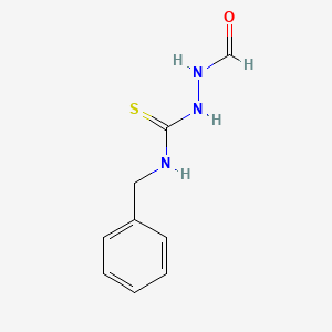 molecular formula C9H11N3OS B4613835 N-benzyl-2-formylhydrazinecarbothioamide 