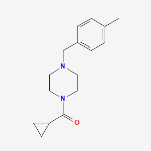 molecular formula C16H22N2O B4613900 CYCLOPROPYL[4-(4-METHYLBENZYL)PIPERAZINO]METHANONE 