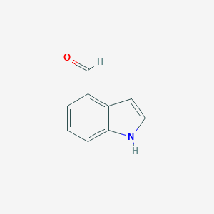 molecular formula C9H7NO B046140 Indole-4-carboxaldehyde CAS No. 1074-86-8