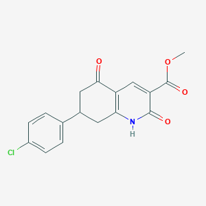molecular formula C17H14ClNO4 B4614066 Methyl 7-(4-chlorophenyl)-2,5-dioxo-1,2,5,6,7,8-hexahydroquinoline-3-carboxylate 