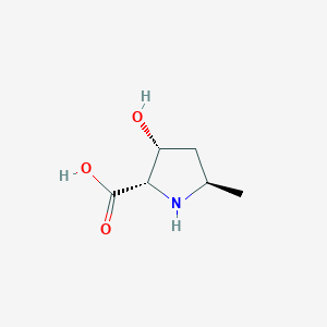 molecular formula C6H11NO3 B046143 (2S,3R,5R)-3-Hydroxy-5-methylpyrrolidine-2-carboxylic acid CAS No. 114717-06-5