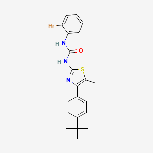 molecular formula C21H22BrN3OS B4614564 N-(2-BROMOPHENYL)-N'-{4-[4-(TERT-BUTYL)PHENYL]-5-METHYL-1,3-THIAZOL-2-YL}UREA 