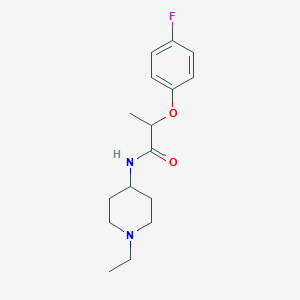 molecular formula C16H23FN2O2 B4614701 N-(1-ethylpiperidin-4-yl)-2-(4-fluorophenoxy)propanamide 