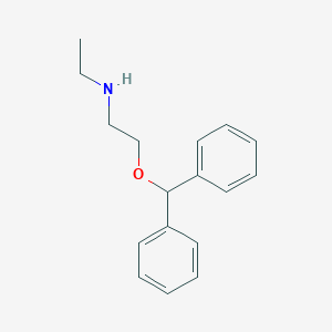 molecular formula C17H21NO B461510 N-[2-(benzhydryloxy)ethyl]-N-ethylamine 