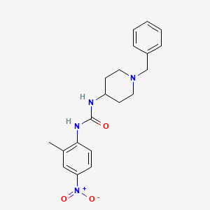 molecular formula C20H24N4O3 B4615143 N-(1-BENZYL-4-PIPERIDYL)-N'-(2-METHYL-4-NITROPHENYL)UREA 