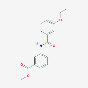 molecular formula C17H17NO4 B4615643 Methyl 3-{[(3-ethoxyphenyl)carbonyl]amino}benzoate 