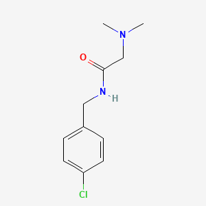molecular formula C11H15ClN2O B4615999 N-[(4-chlorophenyl)methyl]-2-(dimethylamino)acetamide 