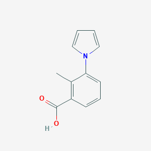 molecular formula C12H11NO2 B046160 2-Methyl-3-pyrrol-1-yl-benzoic acid CAS No. 83140-96-9
