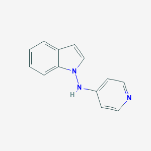 molecular formula C13H11N3 B046161 N-(4-pyridinyl)-1H-indol-1-amine CAS No. 119257-33-9