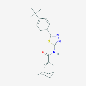 molecular formula C23H29N3OS B461620 N-[5-(4-tert-butylphenyl)-1,3,4-thiadiazol-2-yl]adamantane-1-carboxamide 
