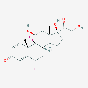 molecular formula C21H26F2O5 B046164 6-alpha-Fluoro-isoflupredone CAS No. 806-29-1